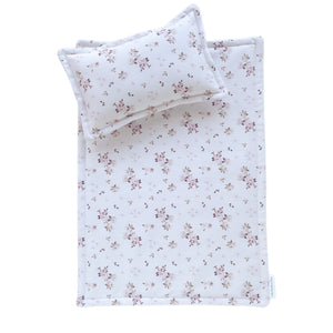 Doll Bedding Set - Cream Floral - Little Bambino Bear