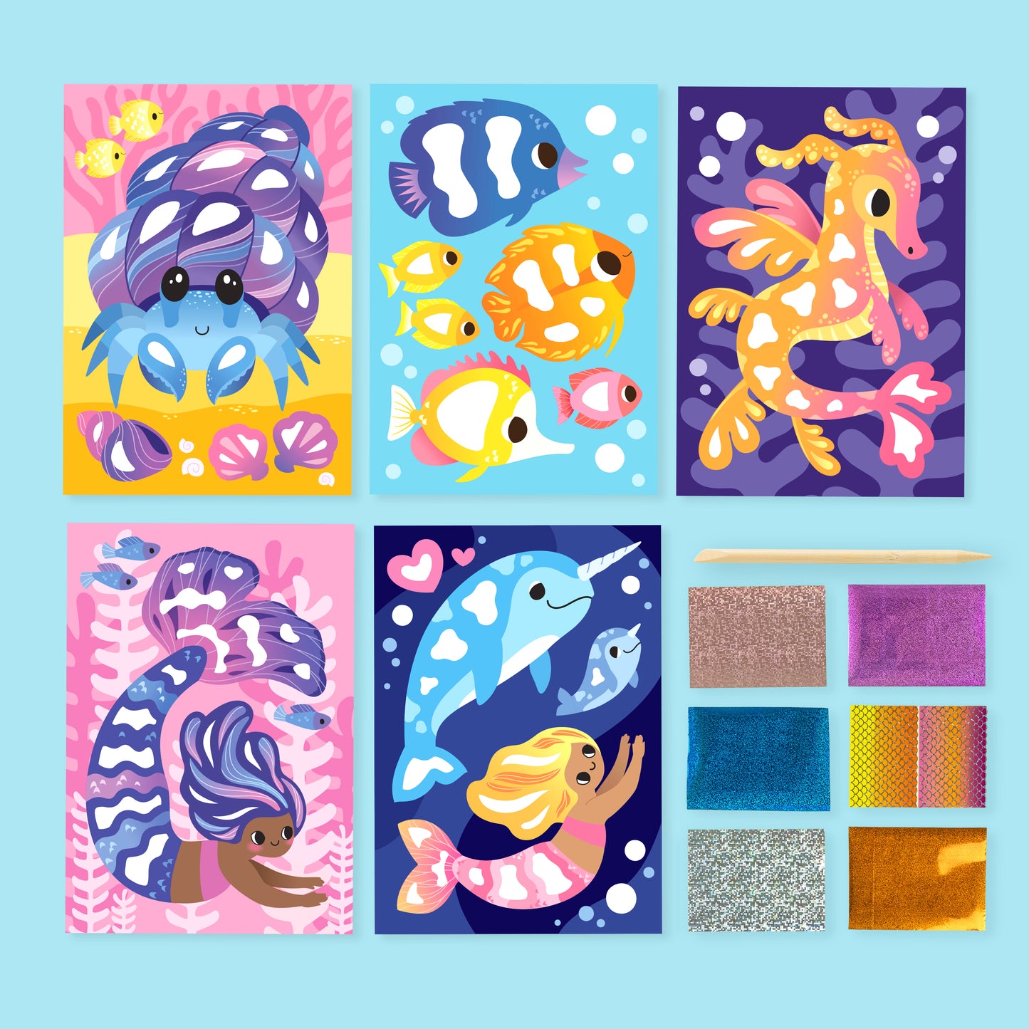 Tiger Tribe - Foil Art - Ocean Magic