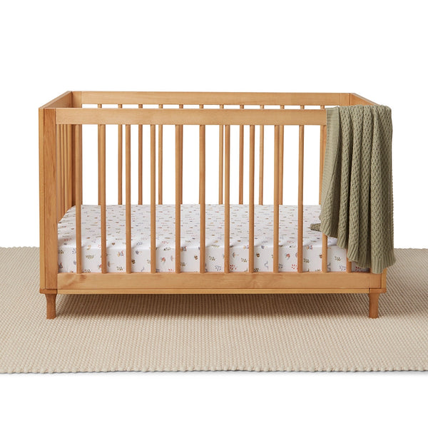 Garden Friends Organic Fitted Cot Sheet
