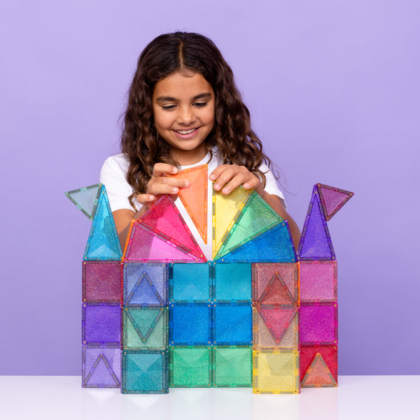 Connetix - Glitter Castle Pack 48pc Perth WA