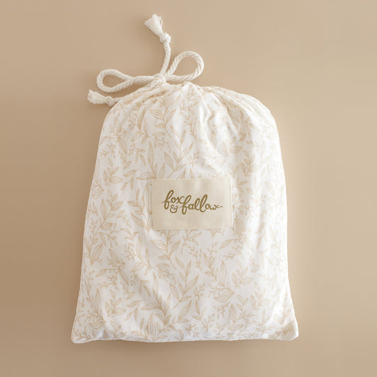 ox & Fallow - Golden Vines Organic Fitted Cot Sheet