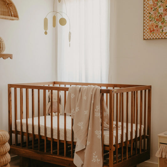 ox & Fallow - Golden Vines Organic Fitted Cot Sheet