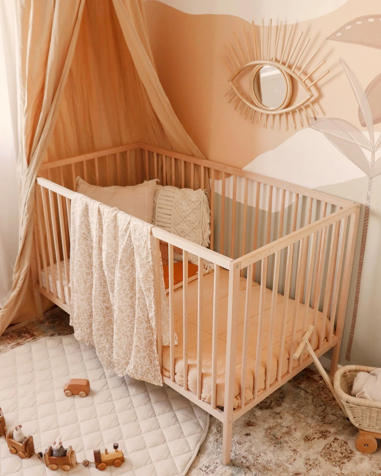 Golden Vines Organic Muslin Wrap Swaddle