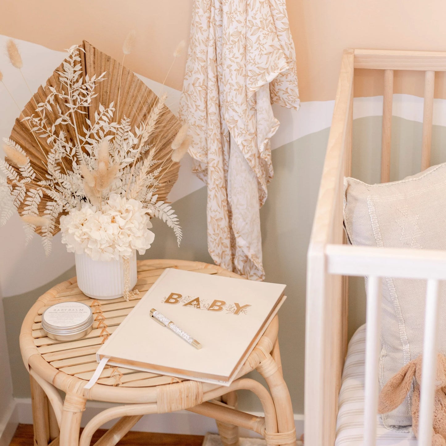 Golden Vines Organic Muslin Wrap Swaddle