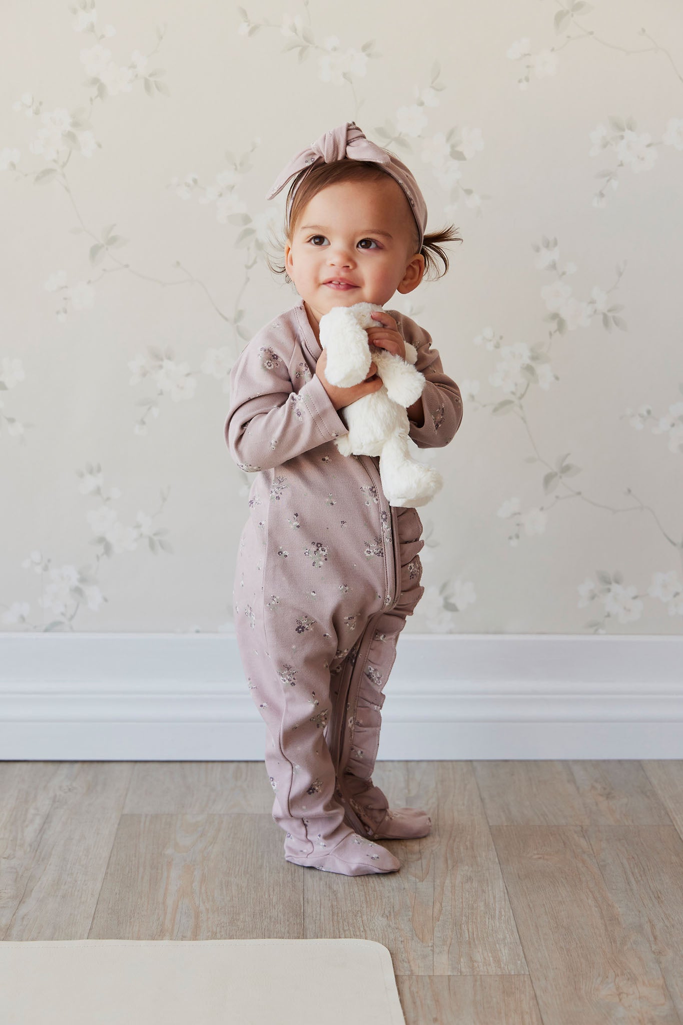 Jamie Kay - Organic Cotton Melanie Onepiece - Lauren Floral Fawn
