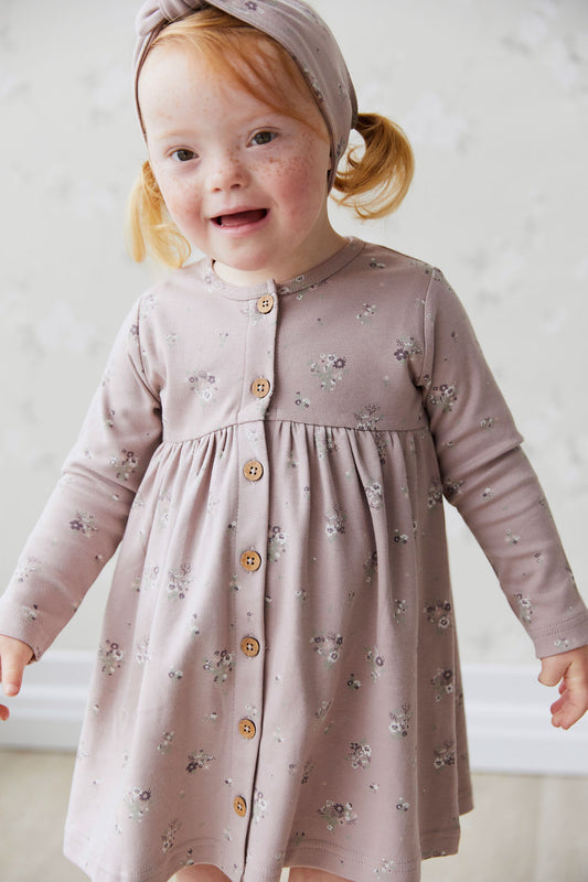 Jamie Kay - Organic Cotton Poppy Dress - Lauren Floral Fawn