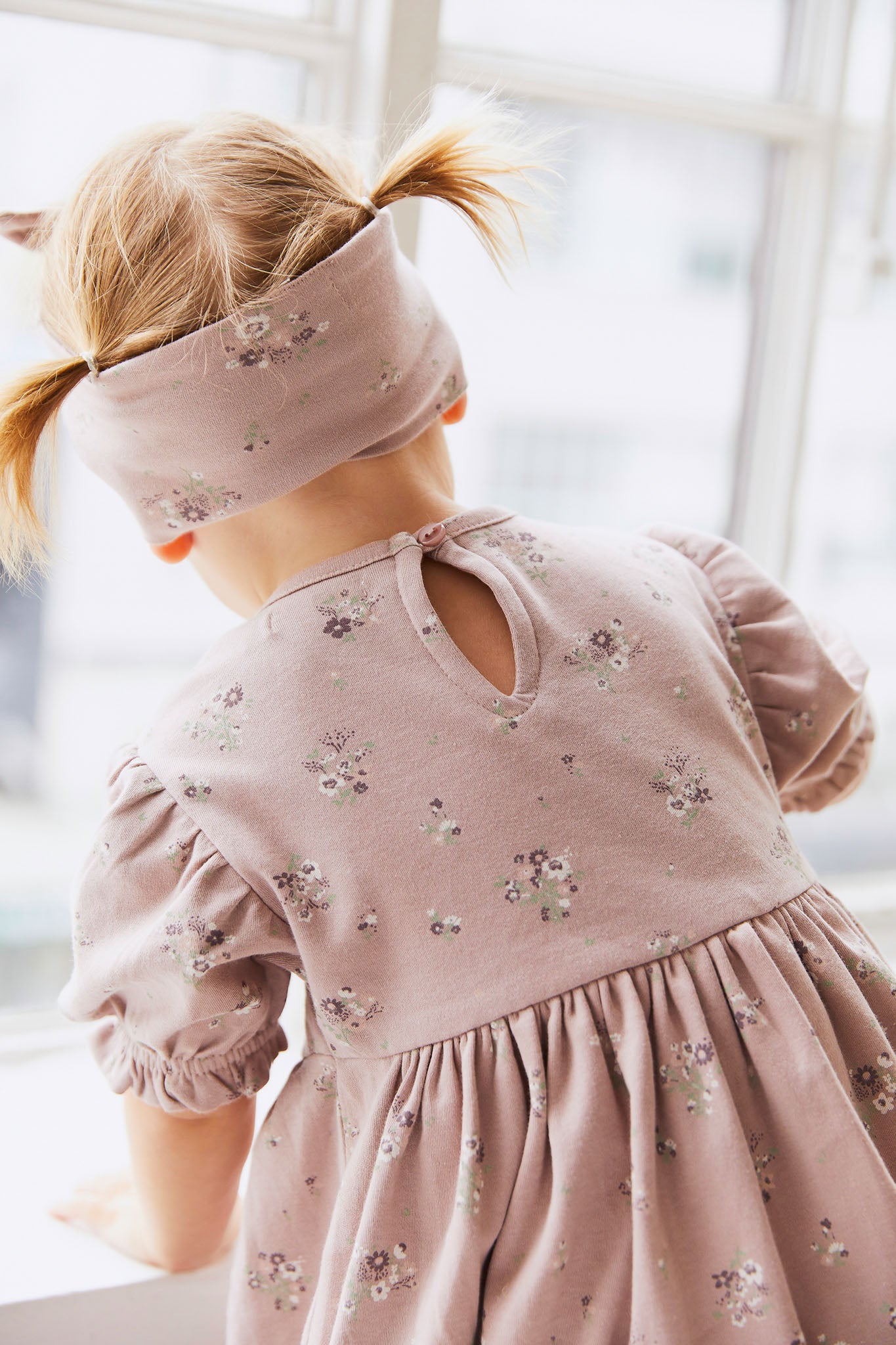 Jamie Kay - Organic Cotton Headband - Lauren Floral Fawn