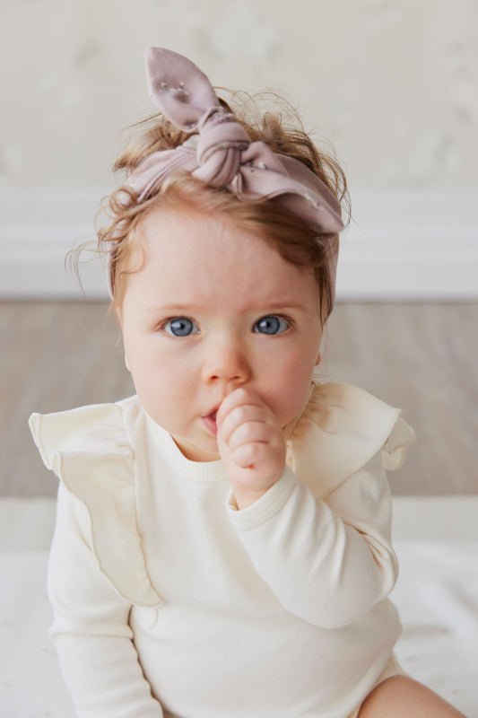 Jamie Kay - Organic Cotton Headband - Lauren Floral Fawn