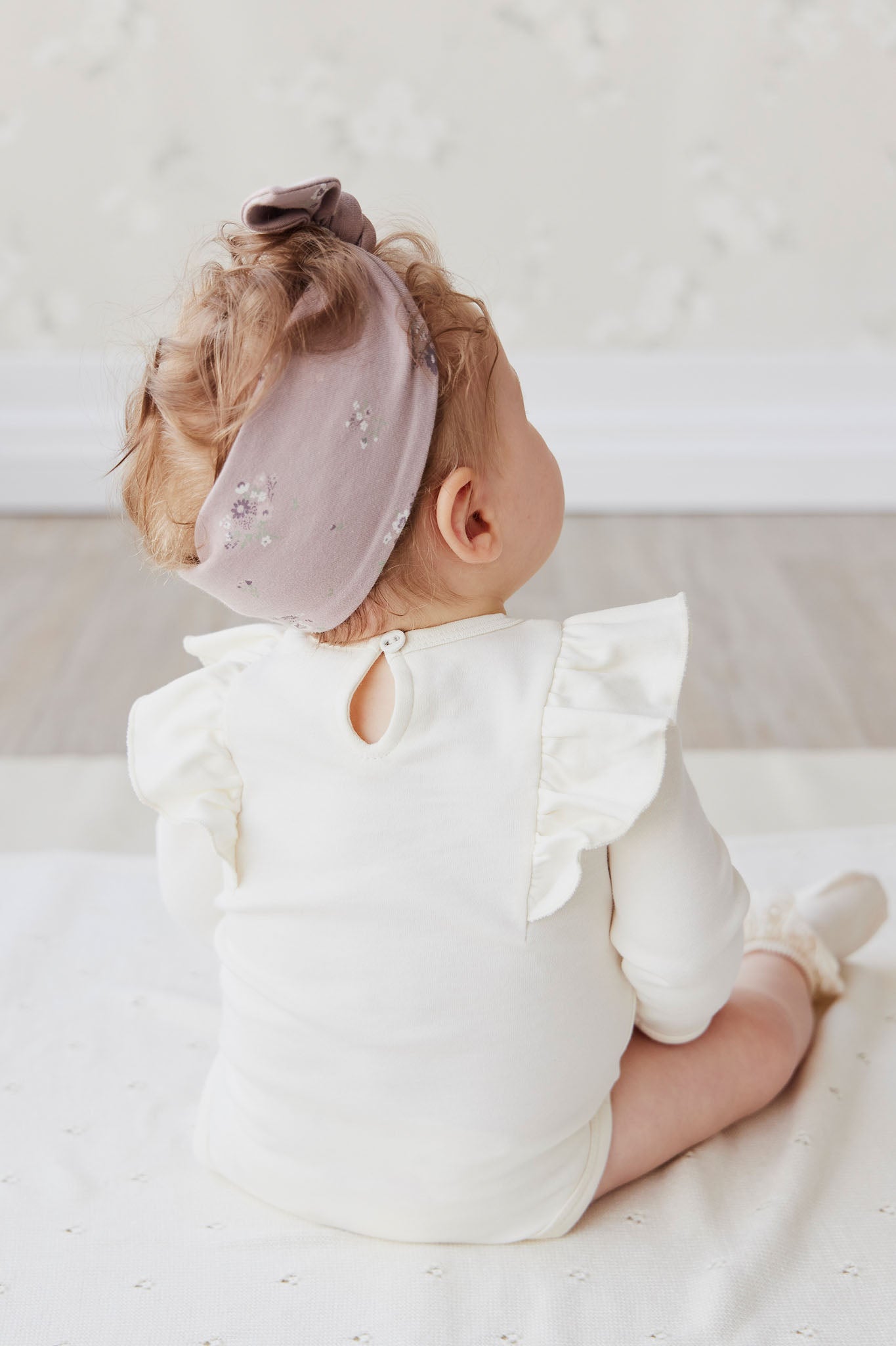 Jamie Kay - Organic Cotton Headband - Lauren Floral Fawn