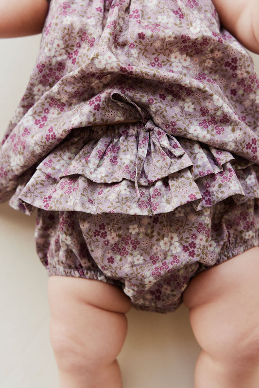 Jamie Kay - Organic Cotton Kennedy Bloomer - Pansy Floral Fawn