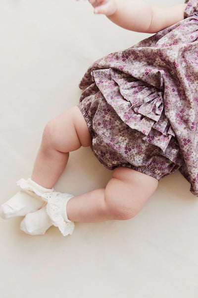Jamie Kay - Organic Cotton Kennedy Bloomer - Pansy Floral Fawn
