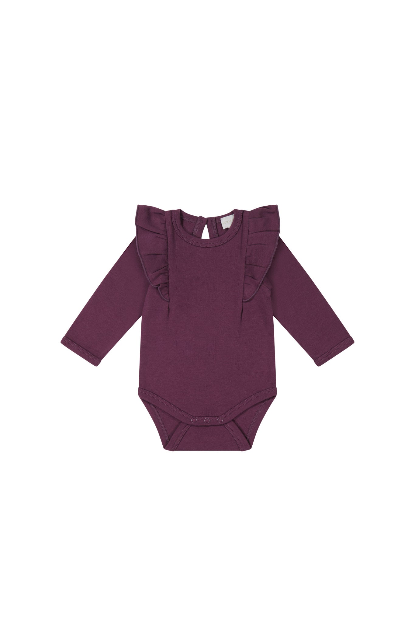 Jamie Kay - Pima Cotton Fleur Long Sleeve Bodysuit - Sugar Plum