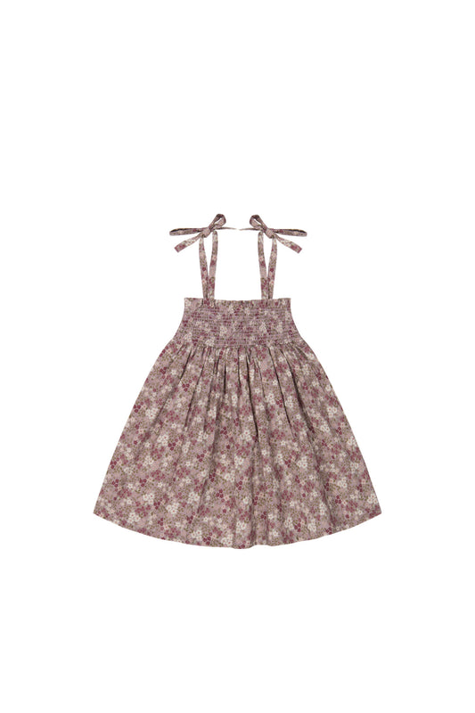 Jamie Kay - Organic Cotton Eveleigh Dress - Pansy Floral Fawn