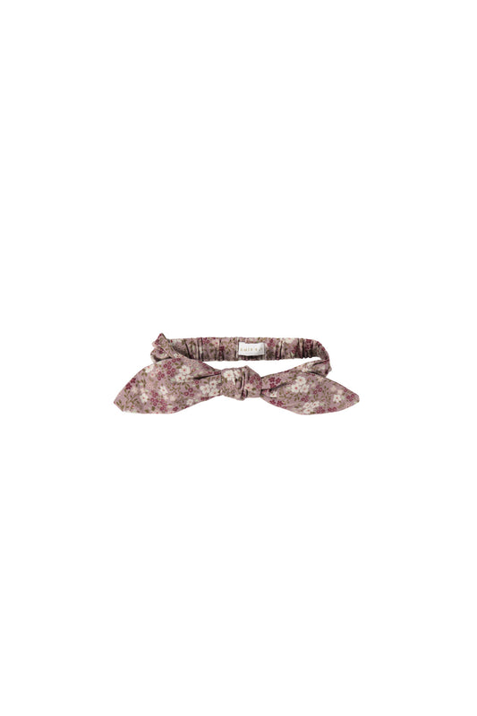 Jamie Kay - Organic Cotton Headband - Pansy Floral Fawn