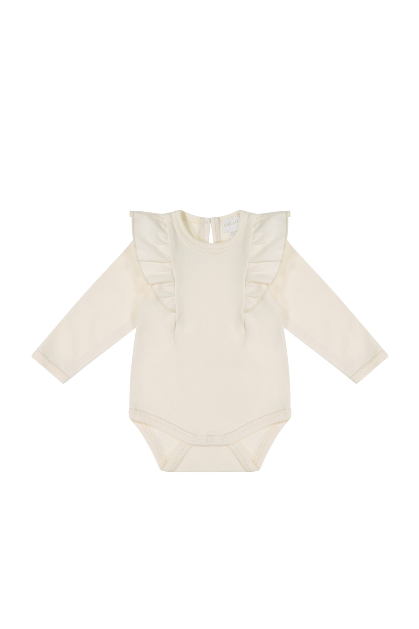 Jamie Kay - Pima Cotton Fleur Long Sleeve Bodysuit - Blanc