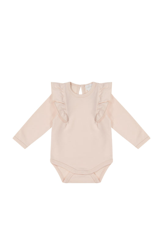 Jamie Kay - Pima Cotton Fleur Long Sleeve Bodysuit - Boto Pink