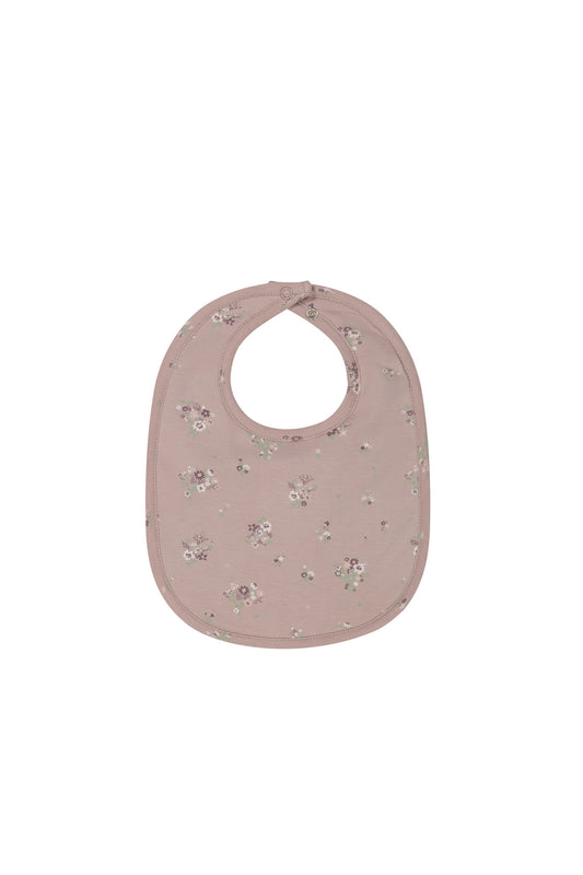 Jamie Kay - Organic Cotton Bib - Lauren Floral Fawn