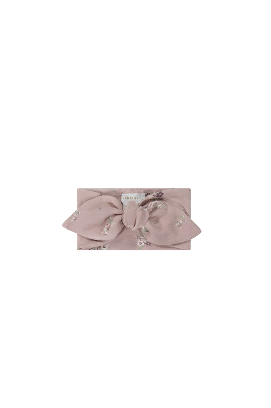Jamie Kay - Organic Cotton Headband - Lauren Floral Fawn