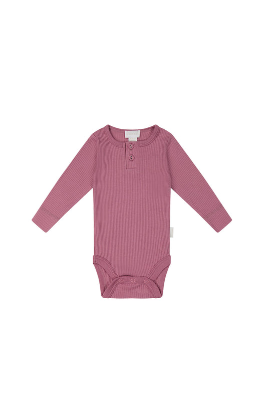 Jamie Kay - Organic Cotton Modal Long Sleeve Bodysuit - Dhalia