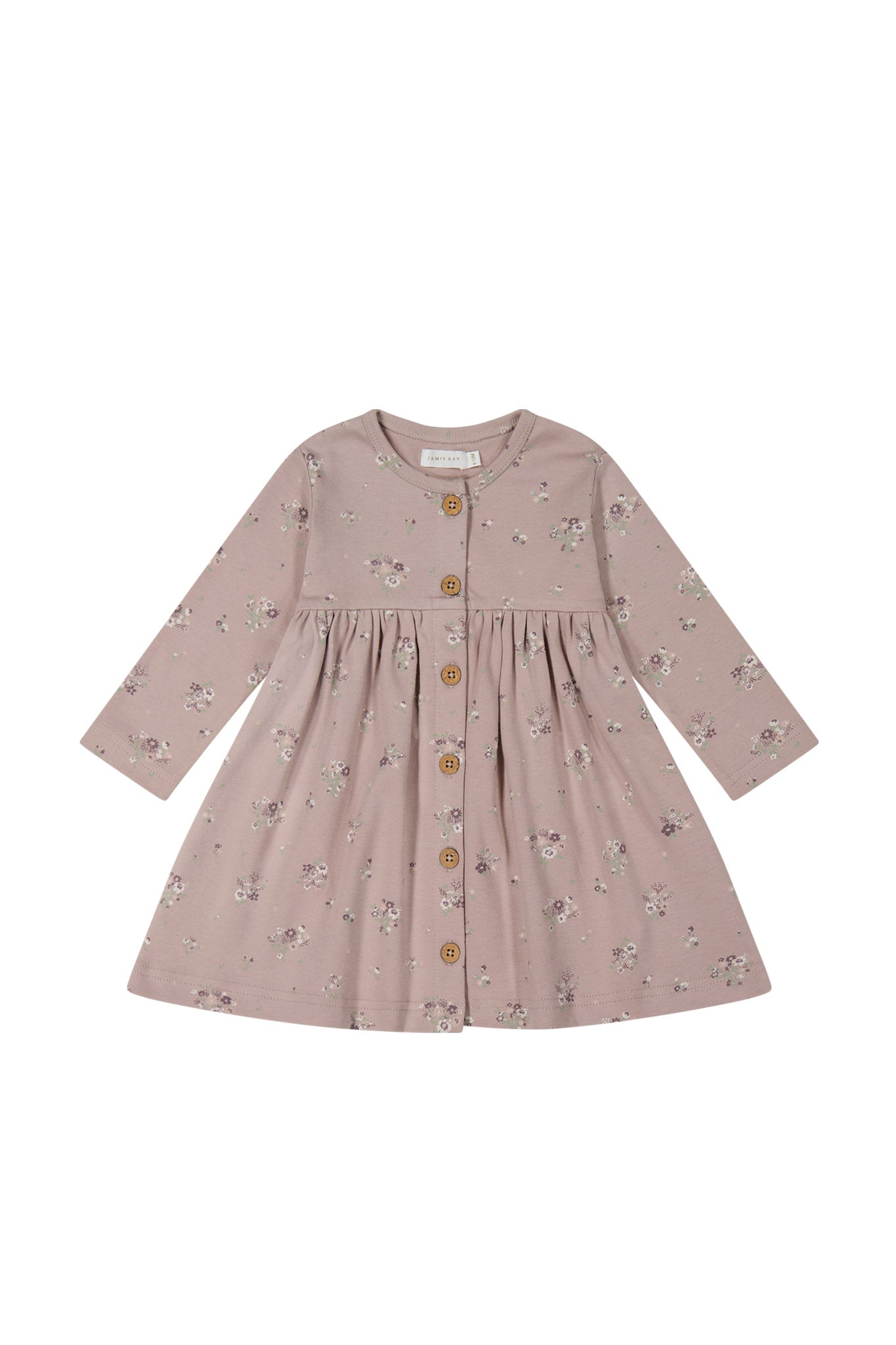 Jamie Kay - Organic Cotton Poppy Dress - Lauren Floral Fawn