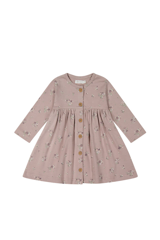 Jamie Kay - Organic Cotton Poppy Dress - Lauren Floral Fawn