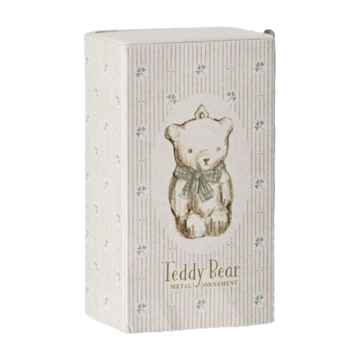 Maileg Metal Ornament Teddy Bear Blue Bow