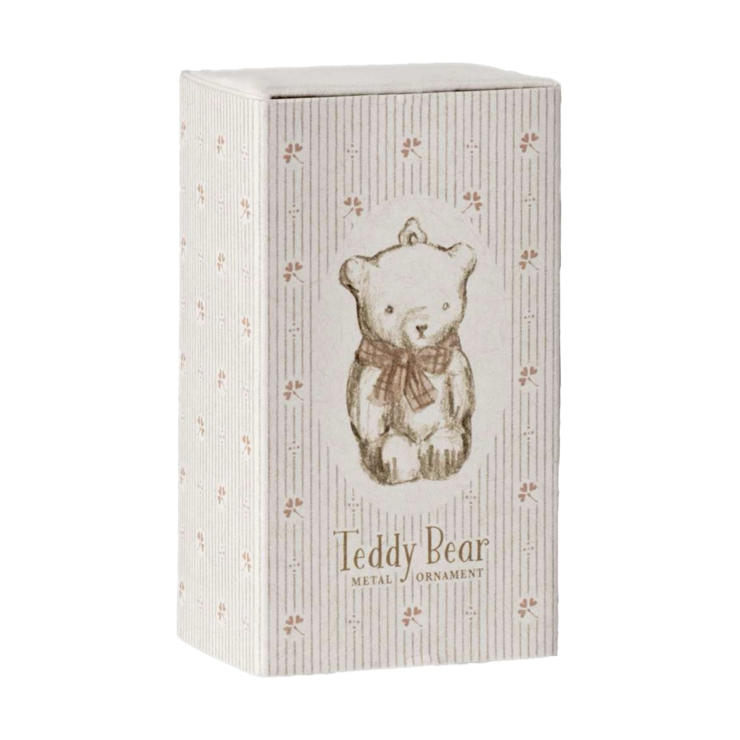 Maileg Metal Ornament Teddy Bear Rose Bow