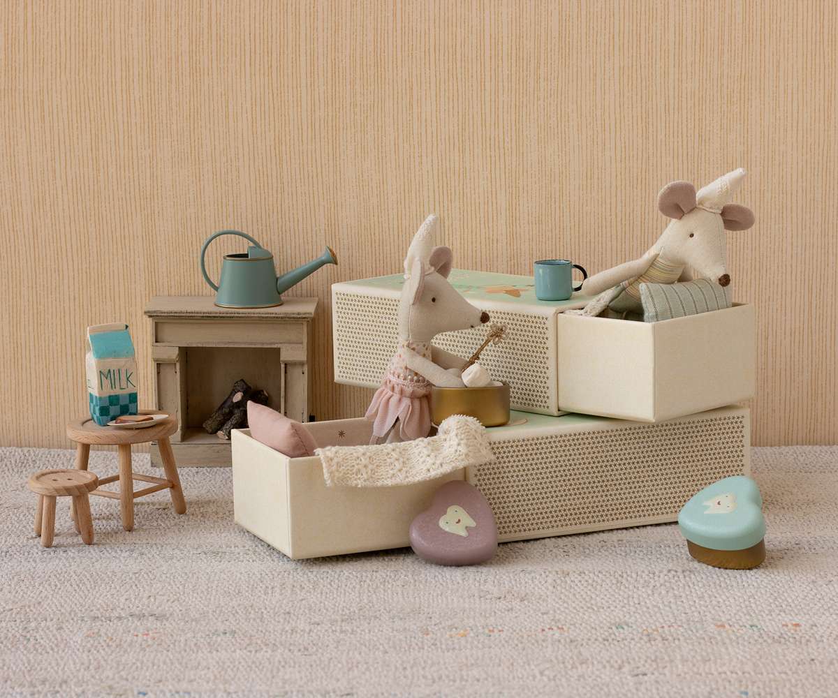 Maileg Tooth Fairy Mouse Little Sister in Matchbox