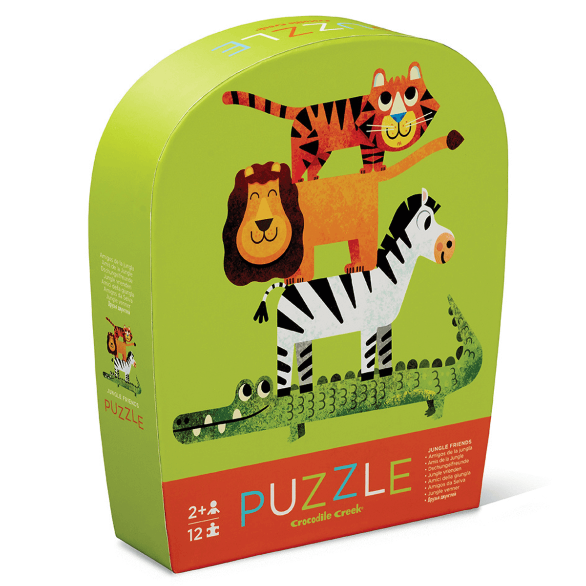 Crocodile Creek - Mini Puzzle 12 pc - Jungle Friends