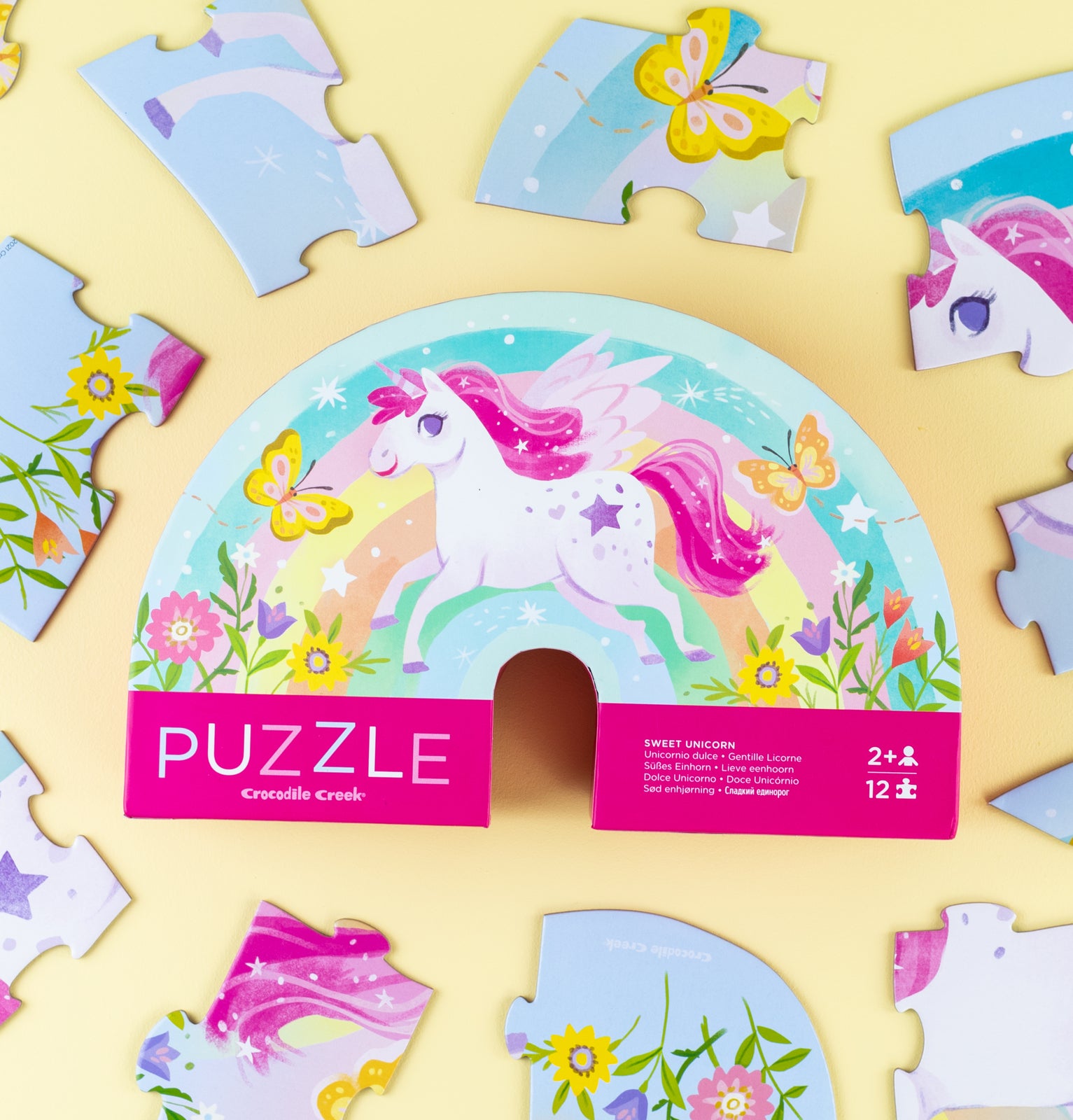 Crocodile Creek - Mini Puzzle 12 pc - Sweet Unicorn