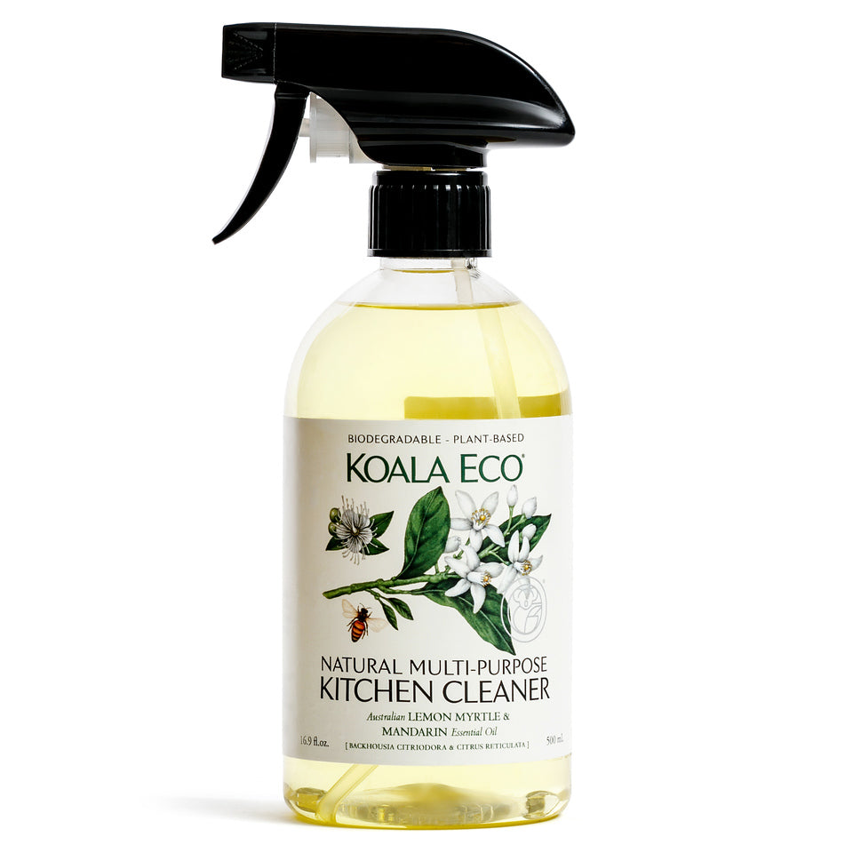 Koala Eco Multi-Purpose Kitchen Cleaner with Lemon Myrtle and Mandarin essential oils in 500ml bottle