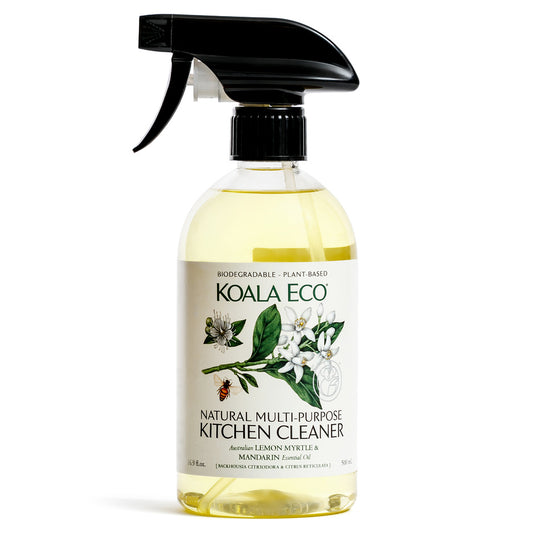 Koala Eco Multi-Purpose Kitchen Cleaner with Lemon Myrtle and Mandarin essential oils in 500ml bottle