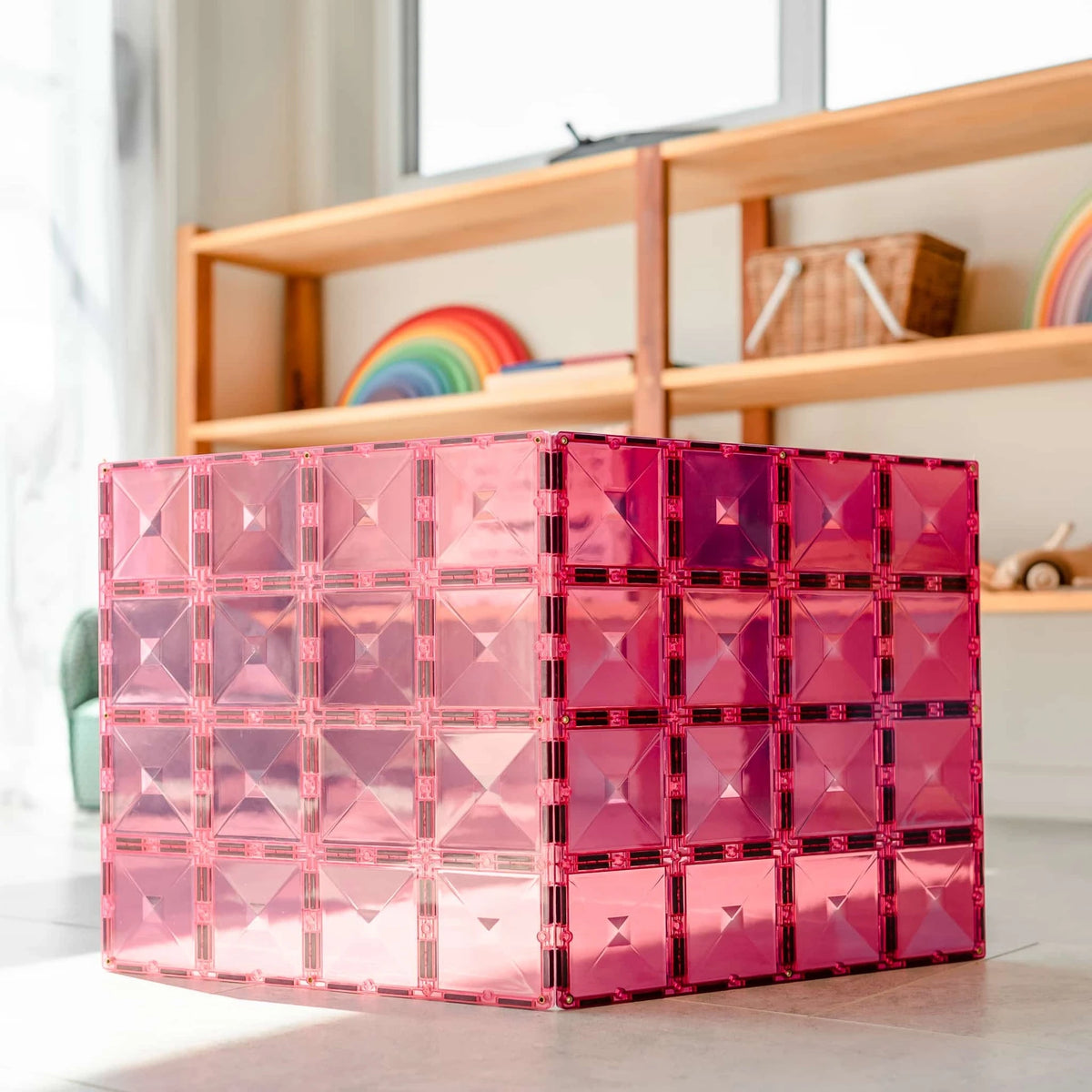 Connetix - Pastel Pink & Berry Base Plate 2 pc