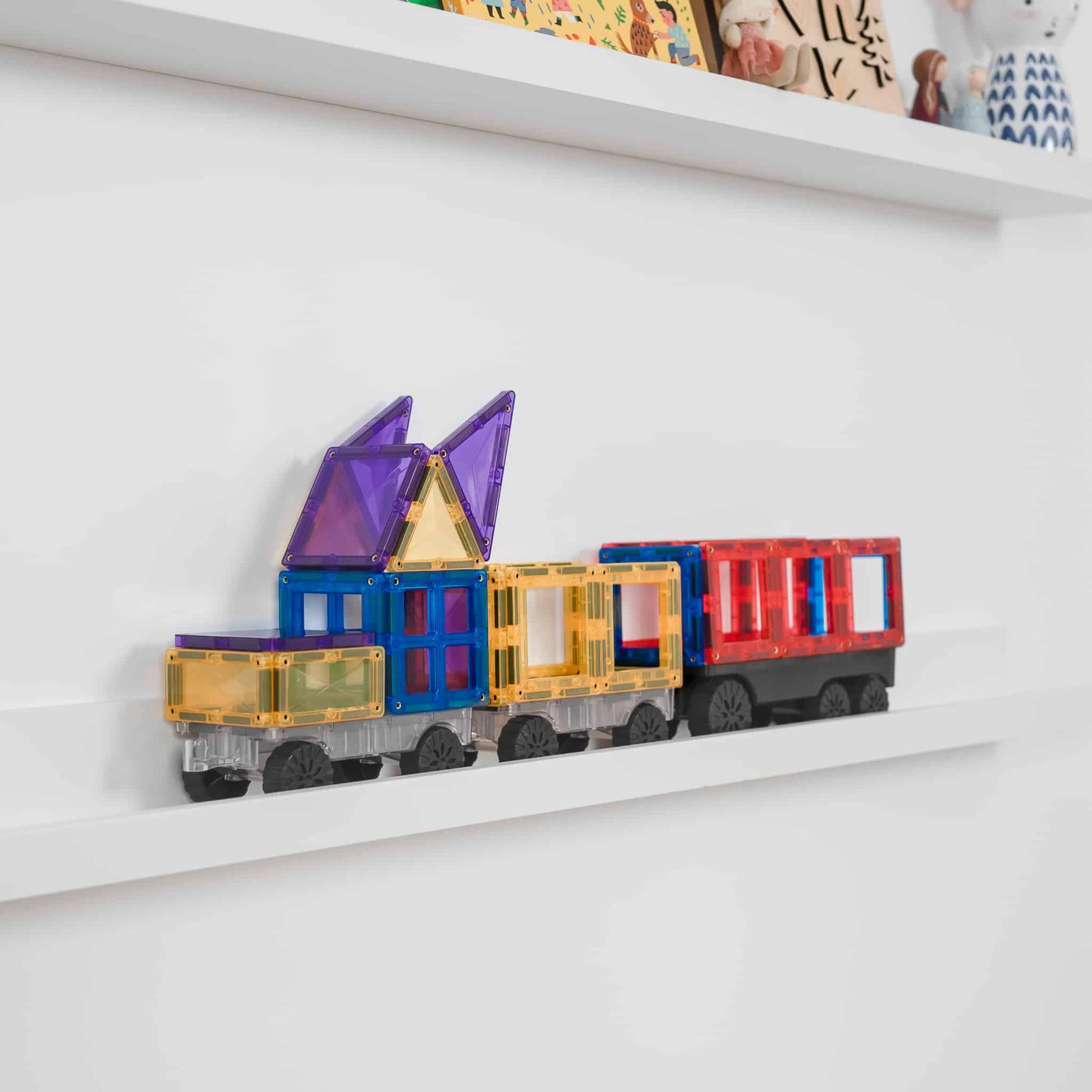 Connetix magnetic tiles Perth- Rainbow Transport Pack 50 pc