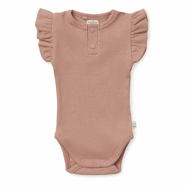 Rose Short Sleeve Organic Bodysuit