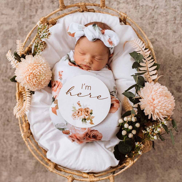 Rosebud and Sand Reversible Milestone Cards