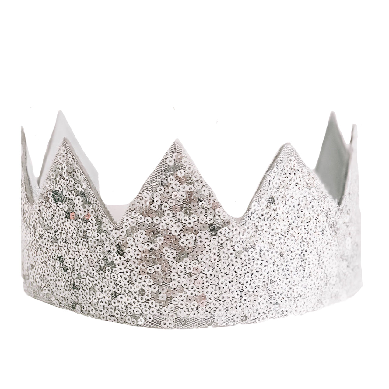 Alimrose Sequin Sparkle Crown - Silver