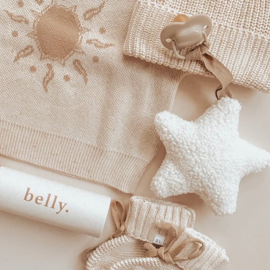 Star Pacifier Holder - Ivory - Millie and Rose