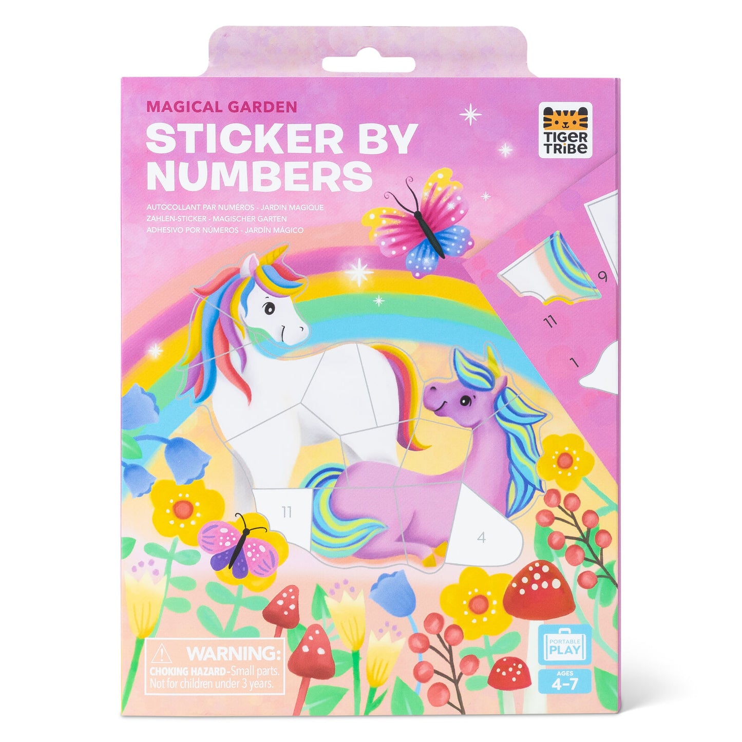 Tiger Tribe - Sticker by Numbers - Magical Garden