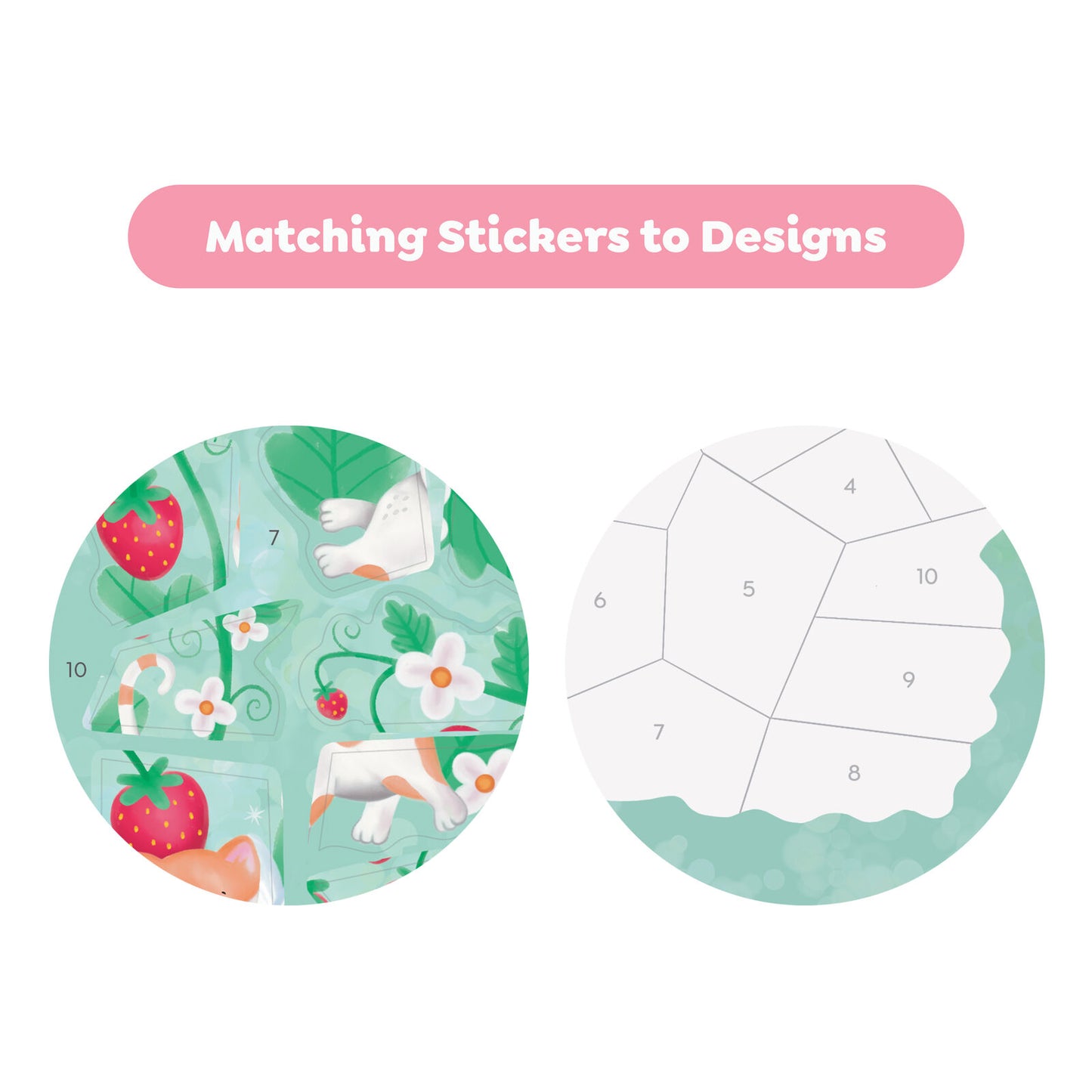 Tiger Tribe - Sticker by Numbers - Magical Garden