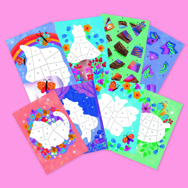 Tiger Tribe - Sticker by Numbers - Magical Garden