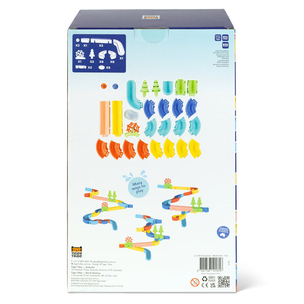 Tiger Tribe Waterslide Marble Run back box