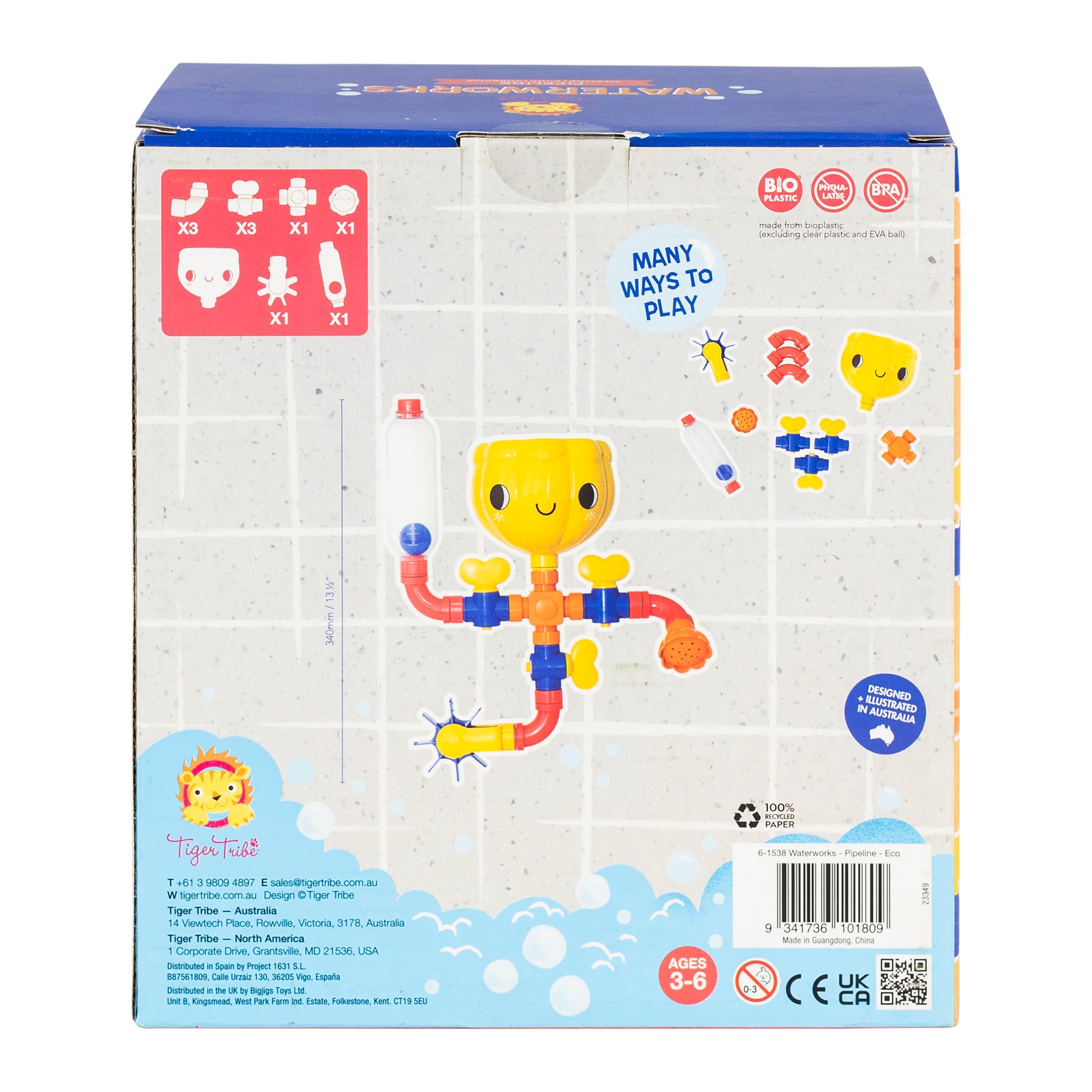 Tiger Tribe Waterworks back box