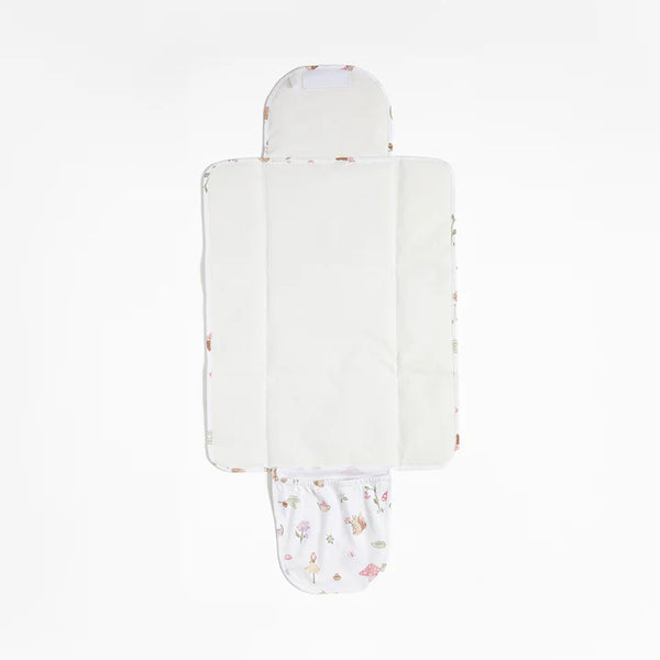 Baby bunting with floral pattern on a white background