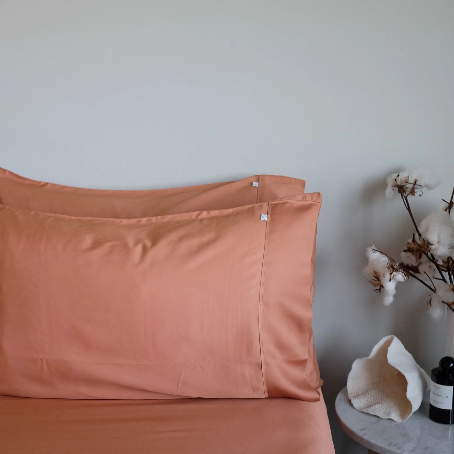 Mulberry Threads 100% Organic Bamboo Pillowslip - Rust