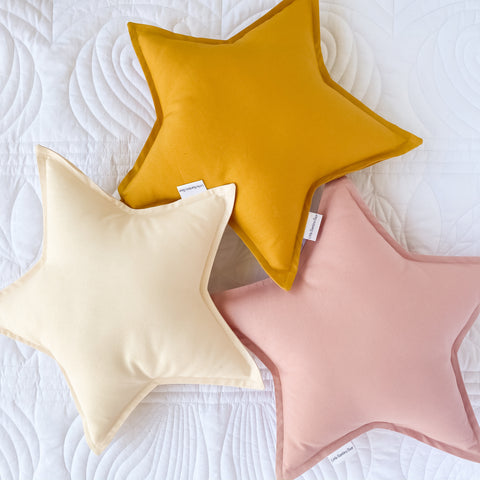 Natural, Mustard and Dusty Pink Stars