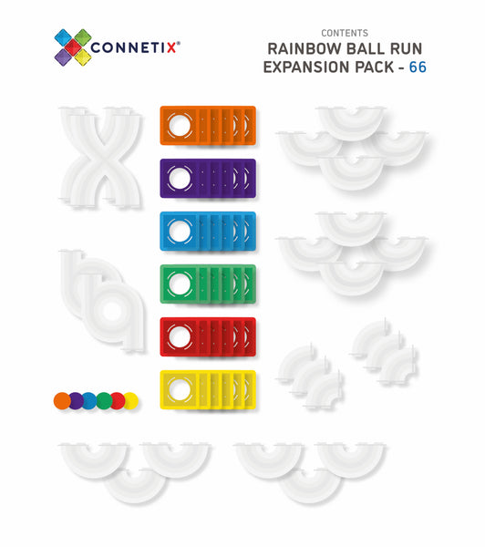 Connetix - 66 pc Ball Run Expansion Pack