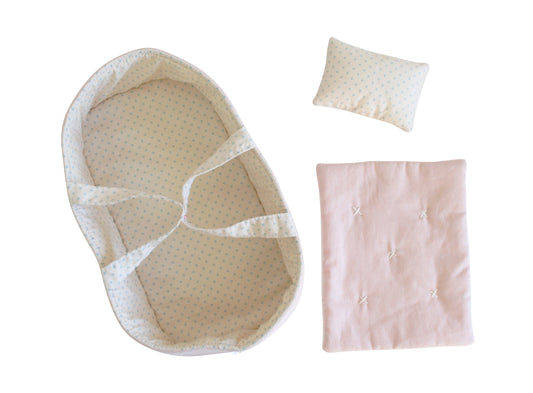Alimrose - Playtime Doll Carrier Set 30cm Pale Pink & Spot