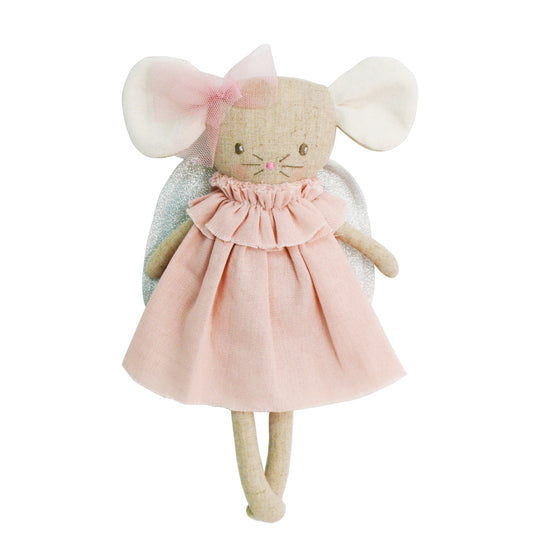 Alimrose - Angel Baby Mouse 25cm Pink Silver