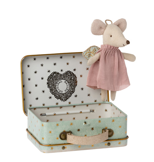 Maileg - Angel Mouse in Suitcase